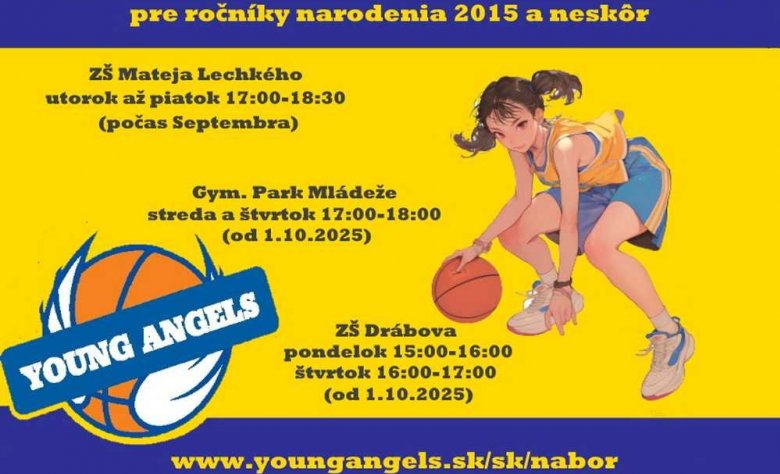 Poď hrať s nami... nábor dievčat do Young Angels Academy